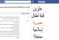 صفحة للأطفال على "الفيس بوك" تطالب بقناة هادفة تعبر عنهم