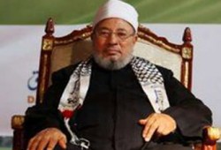 القرضاوي يدعو الأمة لنصرة القضية الفلسطينية