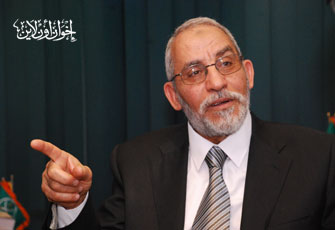 المرشد العام: "الحرية والعدالة" حزبنا الوحيد