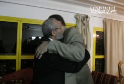 المرشد العام يزور الشاطر ومالك ويهنئهما بالحرية