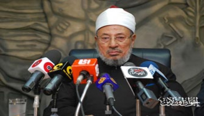 الشيخ القرضاوي يطالب ثوار ليبيا بالصمود حتى النصر