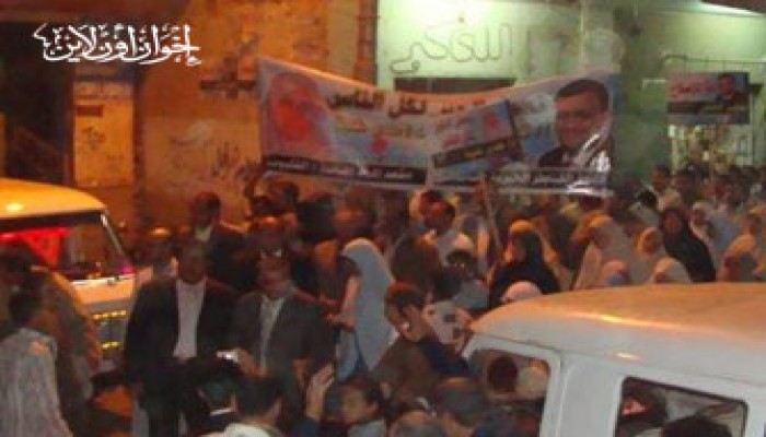 أهالي القناطر يستقبلون الحافي وغنية