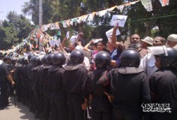 مظاهرة لأهالي طوسون احتجاجًا على استبعاد مرشحهم