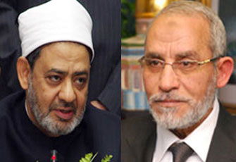 المرشد العام يهنئ الإمام الأكبر بسلامة العودة