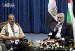 هنية يستقبل وفد النواب قبل عودتهم لمصر