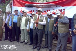 قافلة الحرية في طريقها للمعبر بعد نجاح اعتصام "بالوظة"