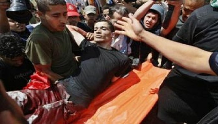 استشهاد فلسطيني برصاص الاحتلال خلال مسيرة سلمية