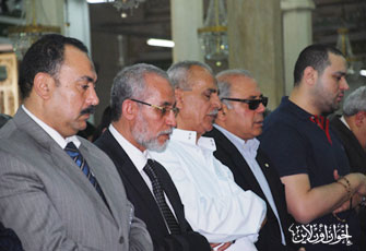 المرشد العام يشارك في عزاء المستشار الرفاعي