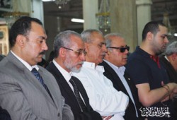 المرشد العام يشارك في عزاء المستشار الرفاعي