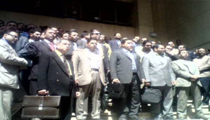 محامو الغربية يتظاهرون نصرةً للأقصى