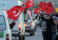 قافلة "جالاوي" تصل العريش بعد رحلة عذاب