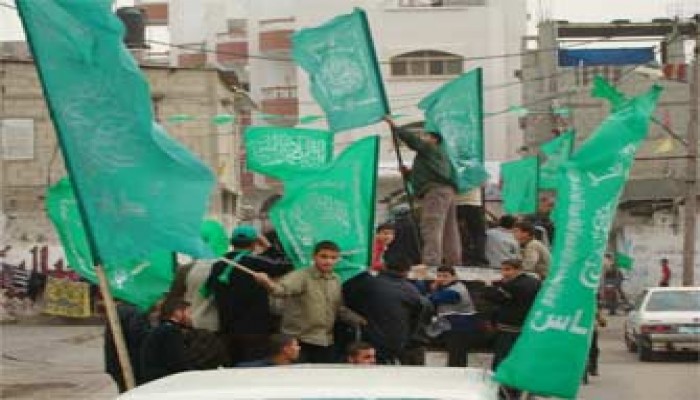 مسيرات في غزة احتفالاً بانطلاقة حماس الـ22