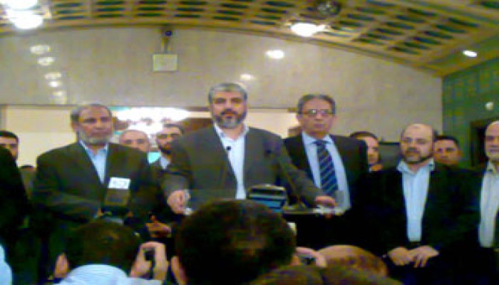 مشعل: المصالحة الفلسطينية لن تتحقق مع تجاوزات الضفة