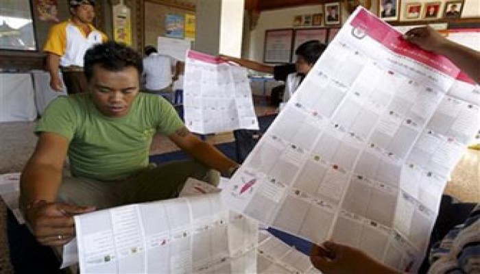 تقدم جزئي لحزب الرئيس الإندونيسي في الانتخابات
