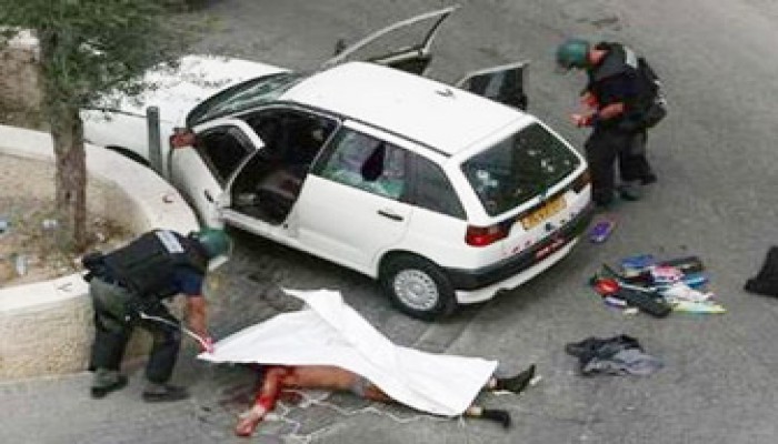 استشهاد فلسطيني حاول دهس جنود صهاينة في القدس