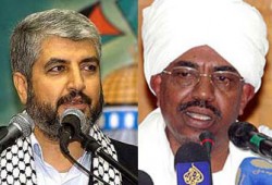 البشير يؤكد لمشعل دعمه المطلق للشعب الفلسطيني