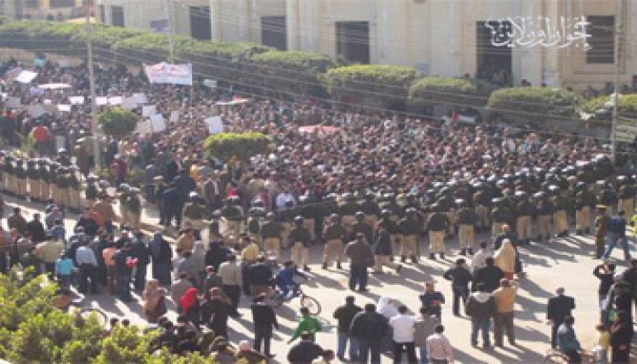 25 ألفًا في المنوفية ودمياط يتظاهرون من أجل غزة