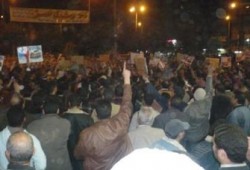 آلاف المتظاهرين في السيدة وكفر الزيات ودمياط يدعمون غزة