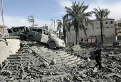 سقوط أحد صواريخ الاحتلال الصهيوني في رفح المصرية