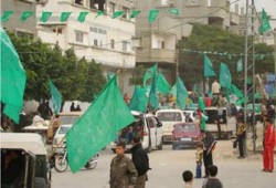 مسيرات حاشدة تجوب غزة استعدادًا لمهرجان انطلاقة حماس