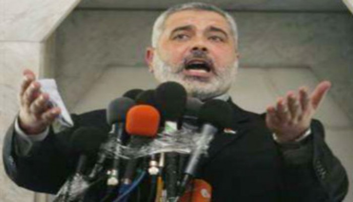 هنية: حصار غزة دليل على إفلاس الاحتلال