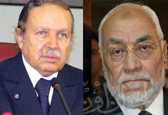 المرشد العام يواسي الرئيس الجزائري ورئيس حركة السلم في قتلى الفيضانات