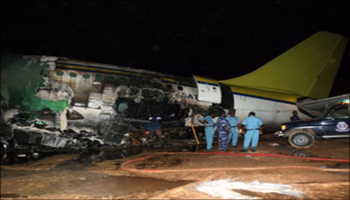 ارتفاع عدد قتلى الطائرة السودانية إلى 100 راكب