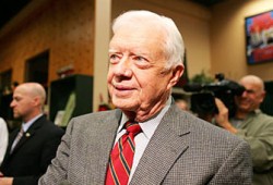 الرئيس الأمريكي الأسبق كارتر يلتقي الزهَّار وصيام بالقاهرة