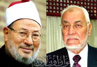 المرشد العام ومفكرو مصر يشاركون في حفل زواج نجل الشيخ القرضاوي