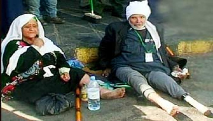 مظاهرة أمام مجلس الشعب للتضامن مع حجاج غزة