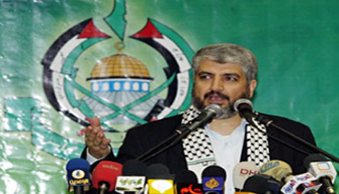 مشعل يقدم تسعة مبادئ لحل الأزمة الفلسطينية الداخلية