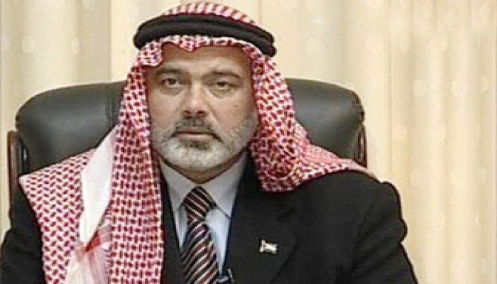 هنية يجدد رفض حماس الاعتراف بالكيان الصهيوني وإجراء انتخابات مبكرة