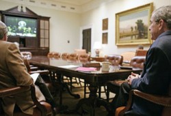 محادثات "على الهواء" بين بوش والمالكي وطهران ودمشق تدعمان استقرار العراق