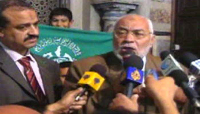 المرشد العام يدعو من الأزهر إلى مناصرة الجهاد في فلسطين ولبنان والعراق