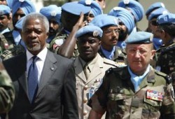 عنان يتهم الصهاينة بارتكاب انتهاكات للهدنة ويصف حصارهم للبنان بالـ"مهين"