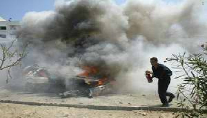 استشهاد "إسماعيل أبو شنب" وحارسيه في قصف صهيوني لسيارته