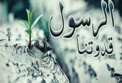 والرسول قدوتنا..