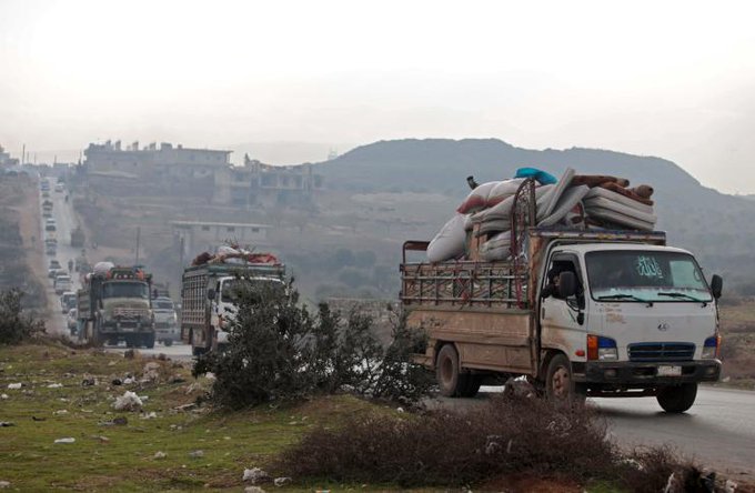 سوريا.. نزوح 47 ألف مدني في "إدلب" خلال 3 أيام