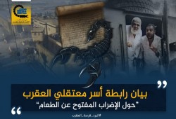 بيان رابطة أسر معتقلي العقرب حول الإضراب المفتوح عن الطعام