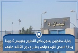 مصادر حقوقية: إصابة محتجزين بسجن وادي النطرون بـ"كورونا" وعزلهم بعنبر "ج"