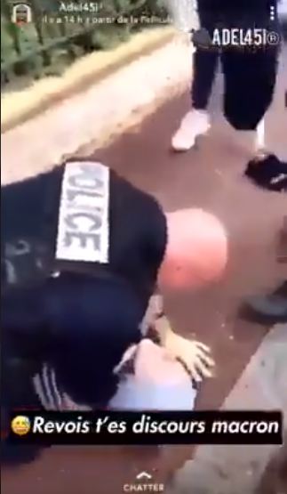 الشرطة الفرنسية تعتدي بالضرب المبرح على فتاة مسلمة صغيرة