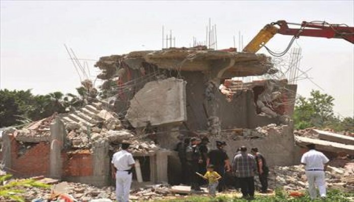 خطة هدم المنازل تصل العريش وتثير غضب الأهالي