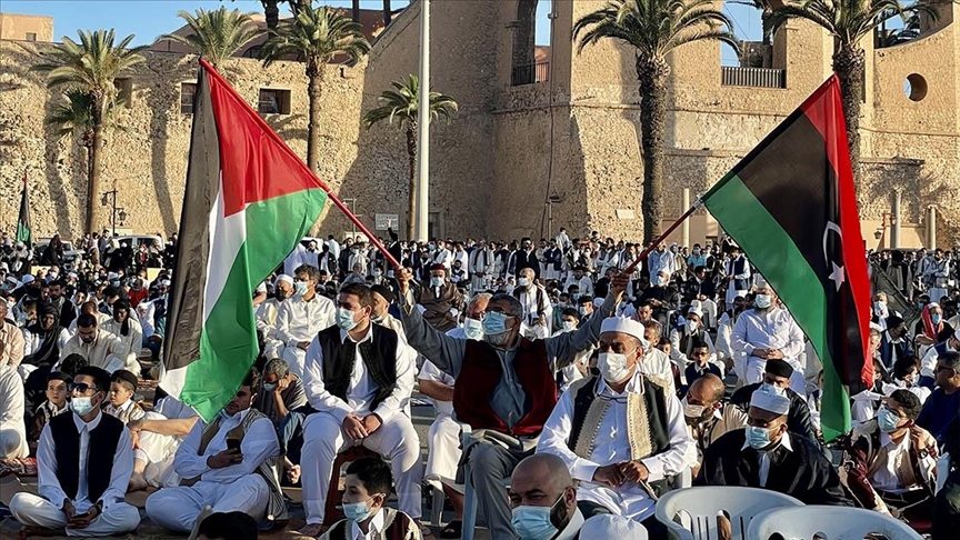 ليبيا.. الآلاف ينددون بهجمات العدو الصهيوني على القدس وغزة