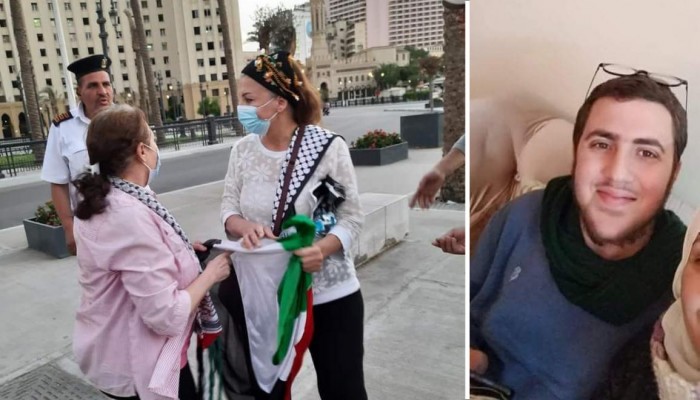 اختفاء شاب مصري رفع علم فلسطين بميدان التحرير منذ يومين