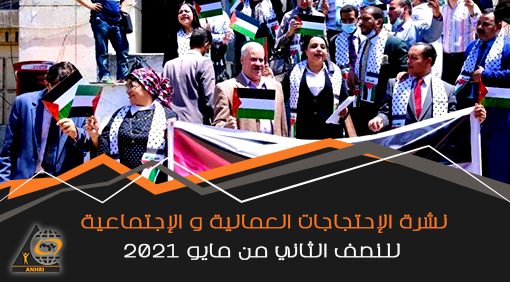 الشبكة العربية ترصد 15 احتجاجا في النصف الثاني من مايو 2021