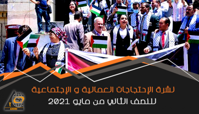 الشبكة العربية ترصد 15 احتجاجا في النصف الثاني من مايو 2021