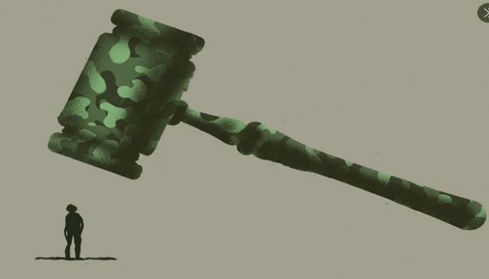 قرار عسكري ظالم بتأييد حبس 16 معتقلا بالشرقية