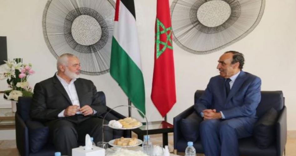 رئيس البرلمان المغربي يستقبل هنية ويؤكد دعم بلاده للشعب الفلسطيني