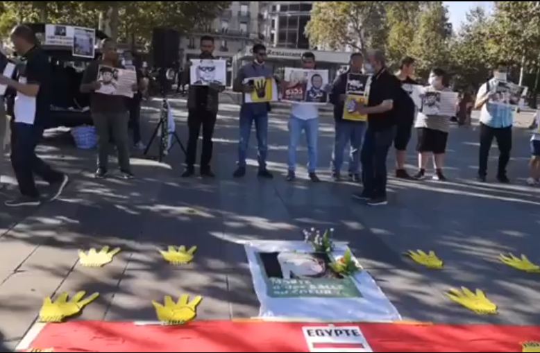 وقفة احتجاجية في باريس بذكرى مذبحة رابعة