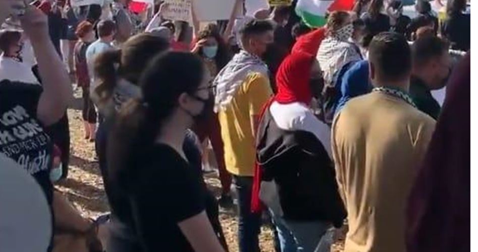 مظاهرة لمنع سفينة صهيونية من تفريغ حمولتها في ولاية فلوريدا